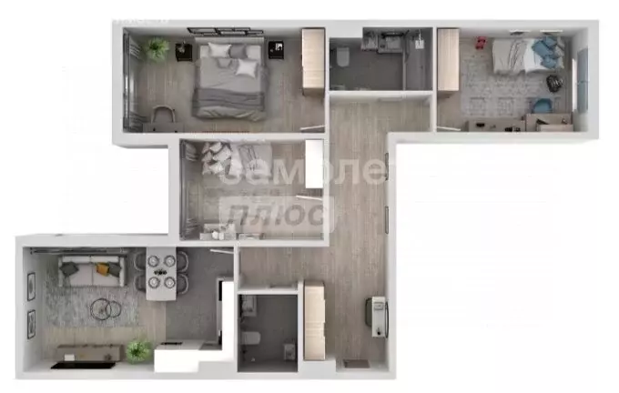 4-комнатная квартира: Липецк, улица Перова, 2Д (86.33 м) - Фото 2