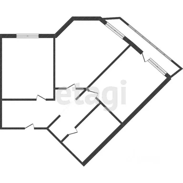 2-к кв. Амурская область, Благовещенск Игнатьевское ш., 12/6 (51.8 м) - Фото 1