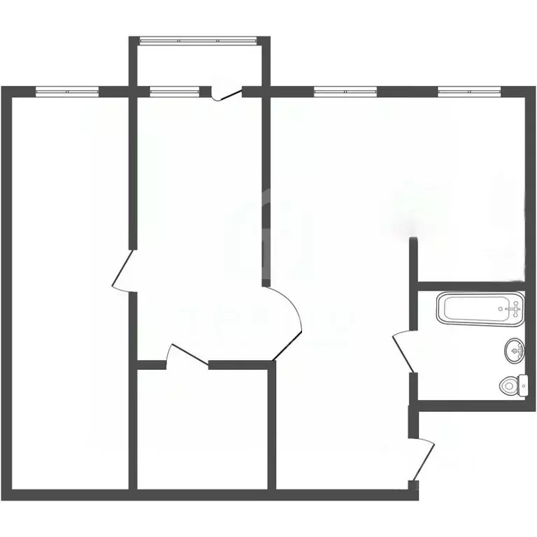 3-к кв. Санкт-Петербург ул. Замшина, 38 (56.0 м) - Фото 2