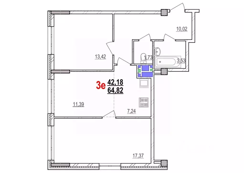3-к кв. Белгородская область, Белгород просп. Богдана Хмельницкого, ... - Фото 1