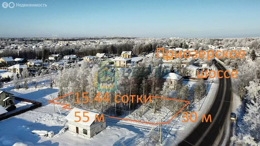 Участок в деревня Касимово, Приозерское шоссе (15.44 м) - Фото 2