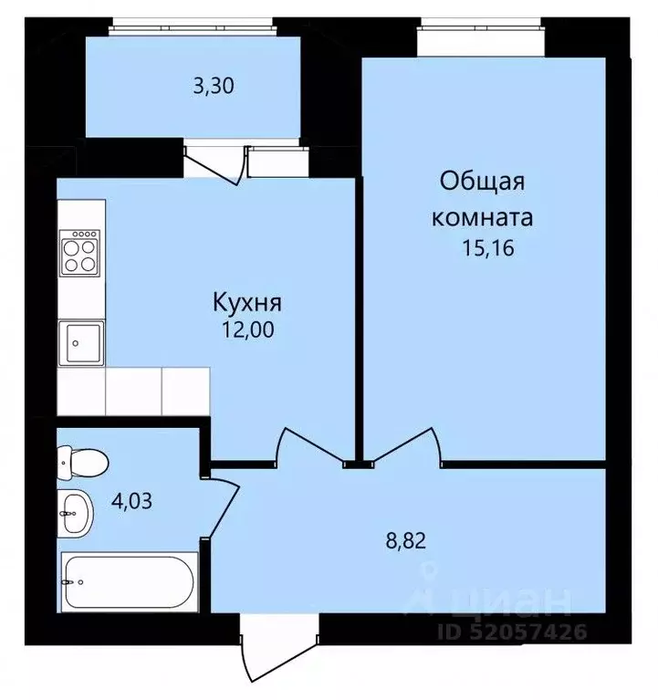 1-к кв. Мордовия, Саранск ул. Филатова, 11 (41.66 м) - Фото 0