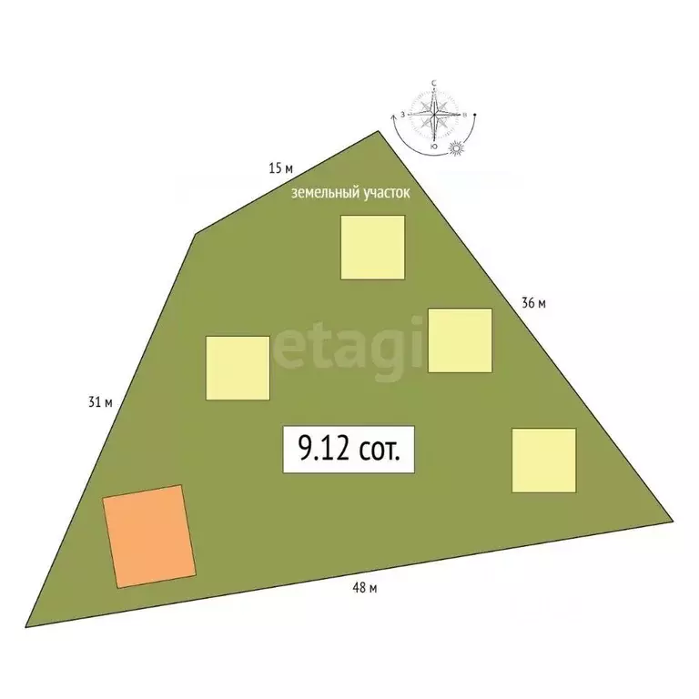 Участок в Алтай, Майминский район, с. Манжерок Подгорная ул., 1Г (9.12 ... - Фото 2