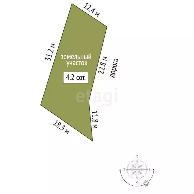 Участок в Крым, Ялта муниципальный округ, Виноградное пгт  (4.0 сот.) - Фото 2