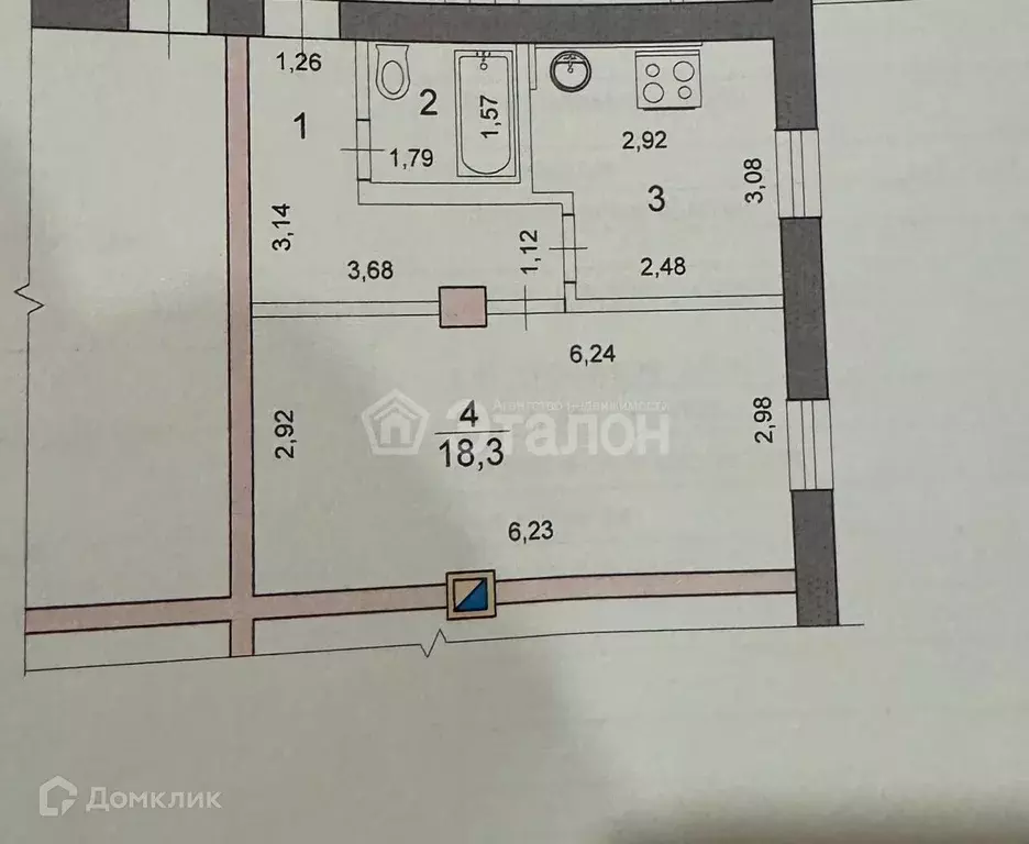 Продаётся 1-к квартира, 36 м - Фото 1