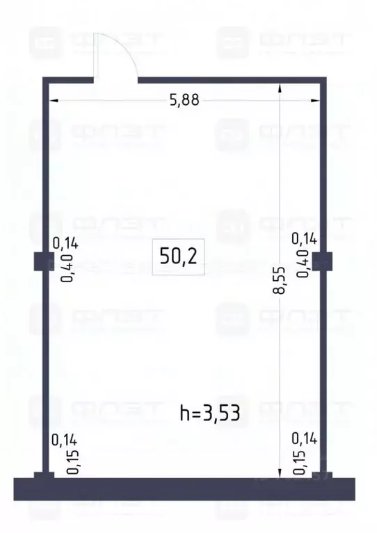 Офис в Татарстан, Казань ул. Пушкина, 52 (50 м) - Фото 2
