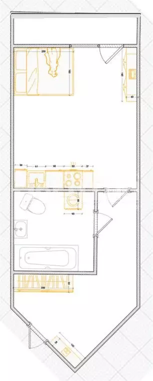 Квартира-студия, 32,1 м, 3/16 эт. - Фото 0