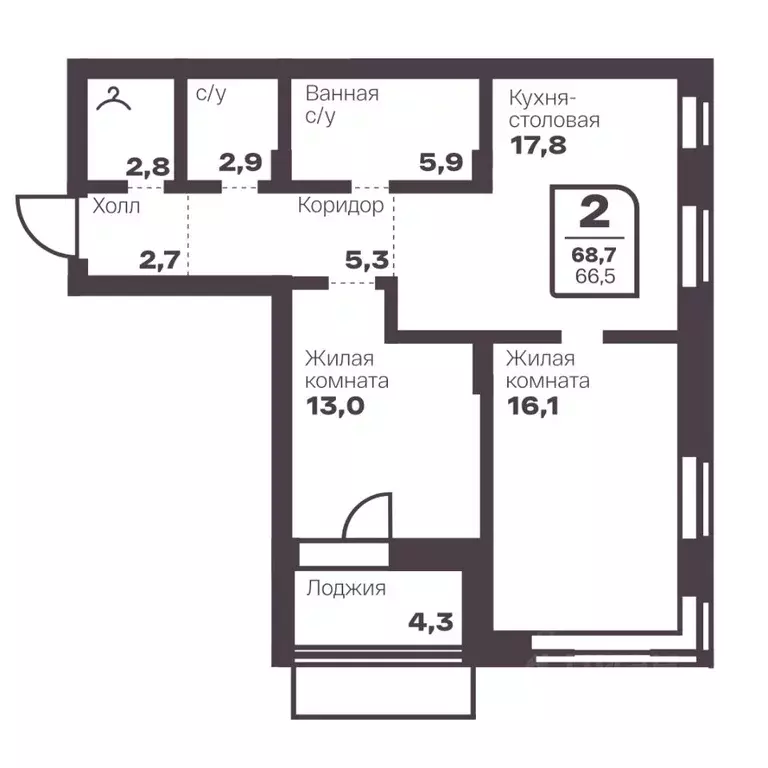 2-к кв. Челябинская область, Магнитогорск Голос Притяжение жилой ... - Фото 1