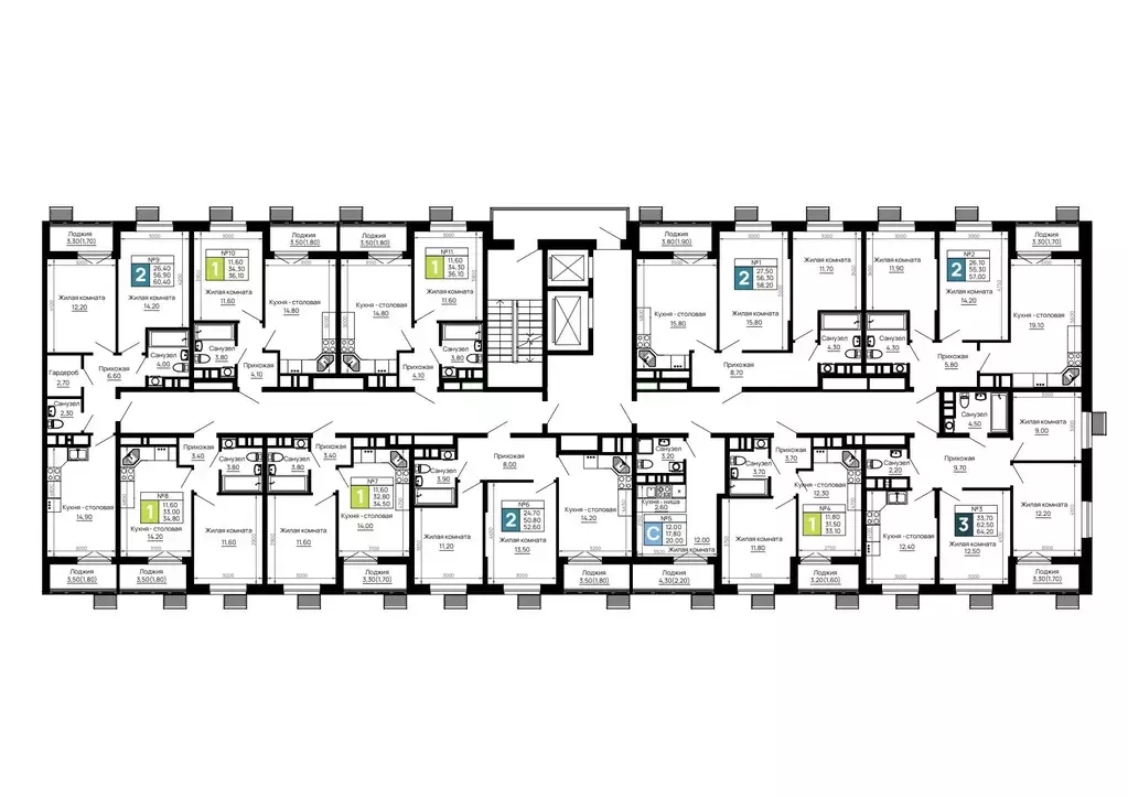 2-к кв. Адыгея, Тахтамукайский район, Яблоновский пгт  (57.0 м) - Фото 2