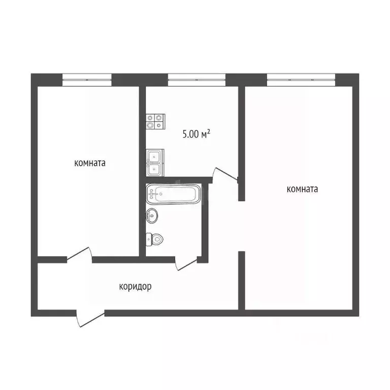 2-к кв. Ярославская область, Ярославль Тутаевское ш., 75 (41.4 м) - Фото 2