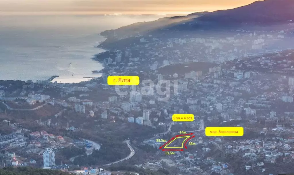 Участок в Крым, Ялта Васильевка мкр,  (4.0 сот.) - Фото 1