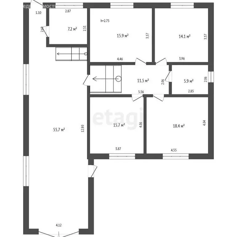 Дом в село Наумовка, улица 50 лет Победы (144.4 м) - Фото 1