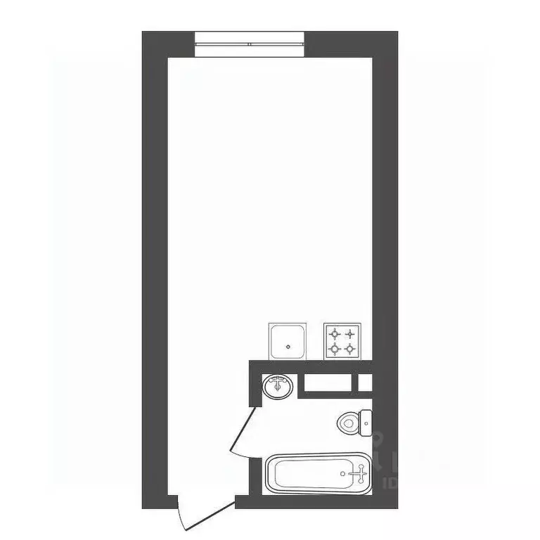 Студия Амурская область, Благовещенск Партизанская ул., 49/1 (20.0 м) - Фото 2