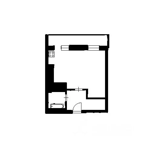 1-к кв. Татарстан, Казань ул. Родины, 24Б (38.0 м) - Фото 1