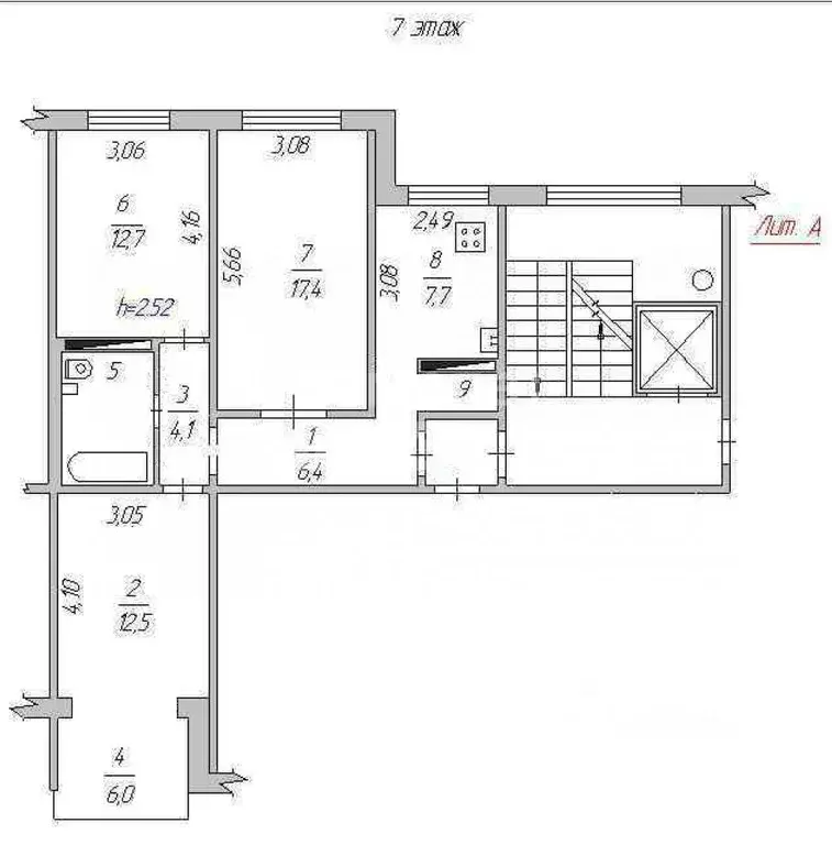 3-к кв. Челябинская область, Челябинск ул. Братьев Кашириных, 93 (68.3 ... - Фото 2