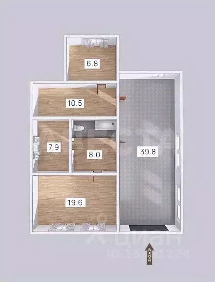 Дом в Омская область, Омск Городок Нефтяников мкр, ул. Энтузиастов (96 ... - Фото 2