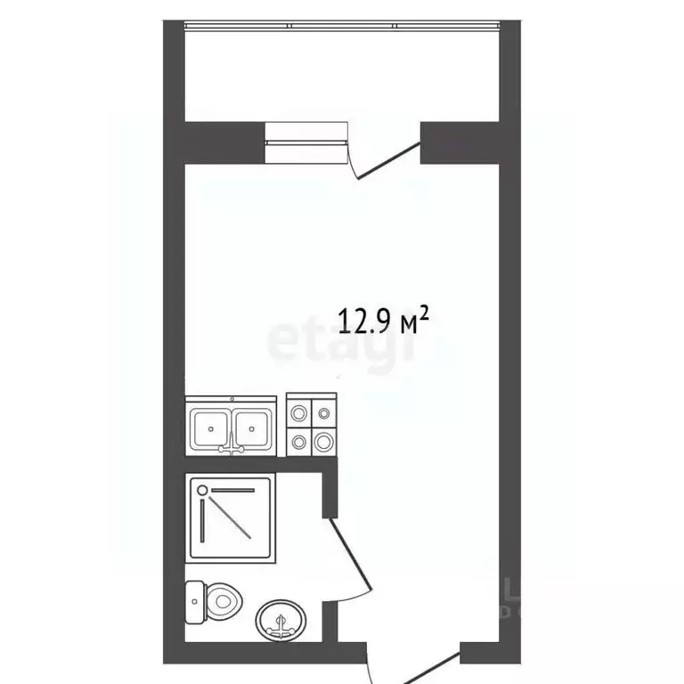 Комната Мордовия, Саранск Студенческая ул., 12 (12.9 м) - Фото 2