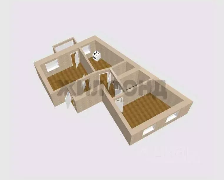 2-к кв. Белгородская область, Белгород ул. Щорса, 39а (69.0 м) - Фото 1