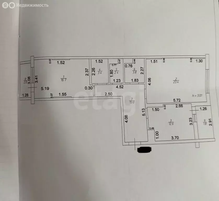2-комнатная квартира: Казань, Чистопольская улица, 88 (75.3 м) - Фото 1