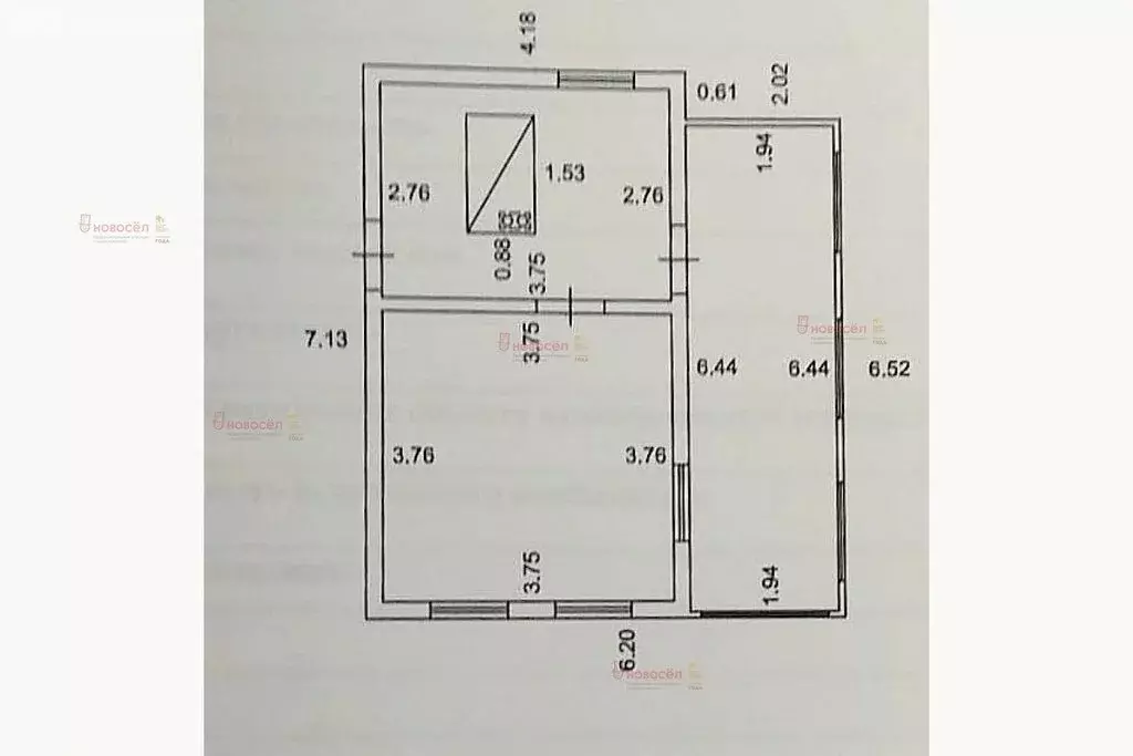Дом в село Черданцево, улица Ленина, 14 (37.4 м) - Фото 1