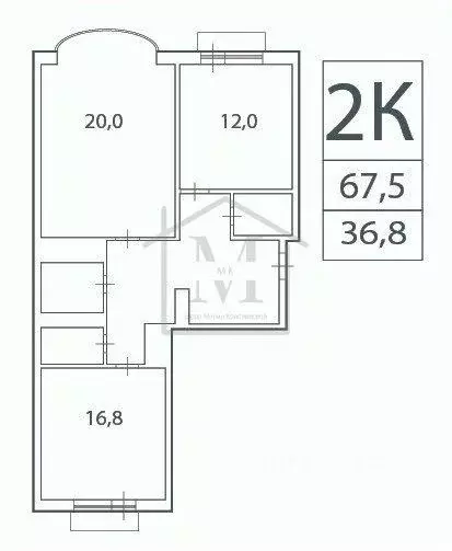 2-к кв. Москва Новокуркинское ш., 33 (67.5 м) - Фото 2