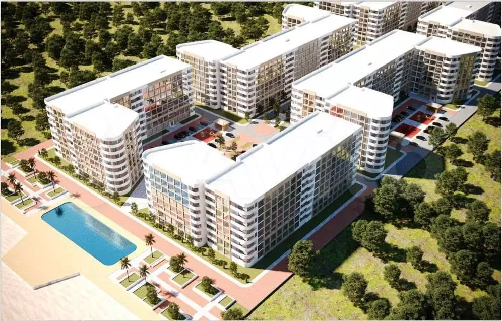 Квартира-студия, 34,2 м, 6/8 эт. - Фото 0