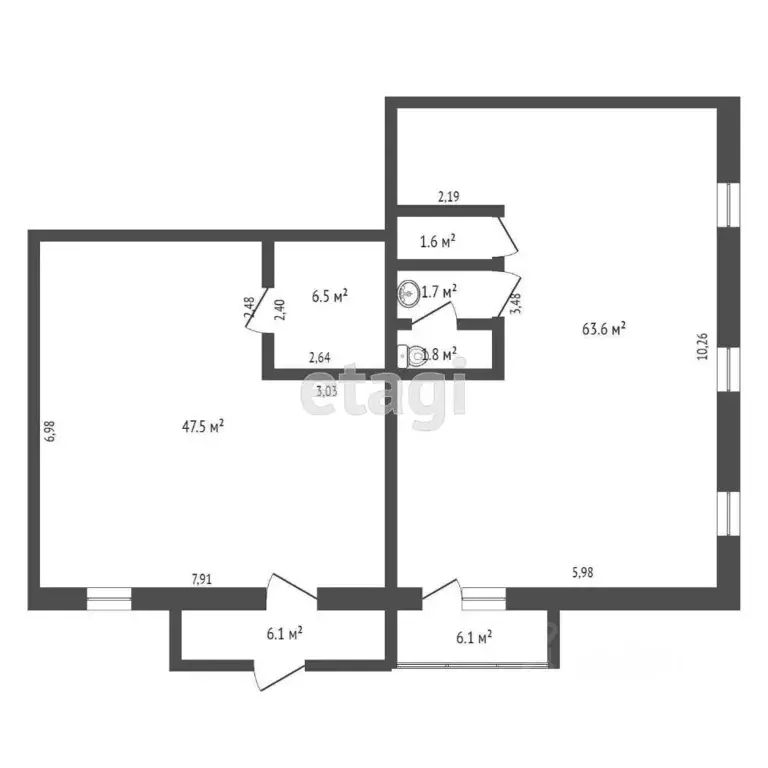 Офис в Тюменская область, Тюмень ул. Стартовая, 7 (123 м) - Фото 1