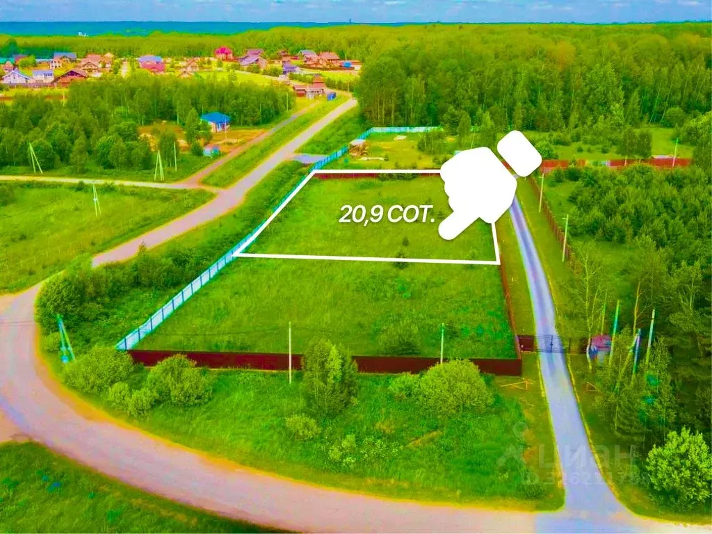 Участок в Калужская область, Боровский муниципальный округ, д. Комлево ... - Фото 2