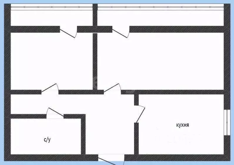 2-к кв. Приморский край, Владивосток ул. Толстого, 45 (56.2 м) - Фото 1