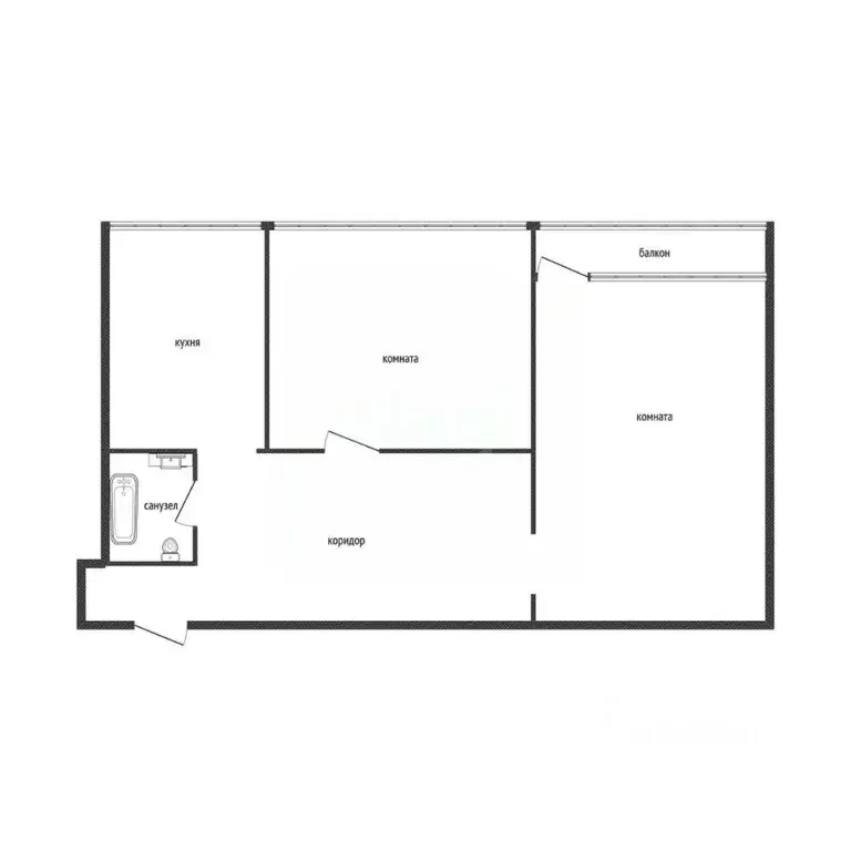 2-к кв. Смоленская область, Ярцево ул. Энтузиастов, 27 (44.5 м) - Фото 1