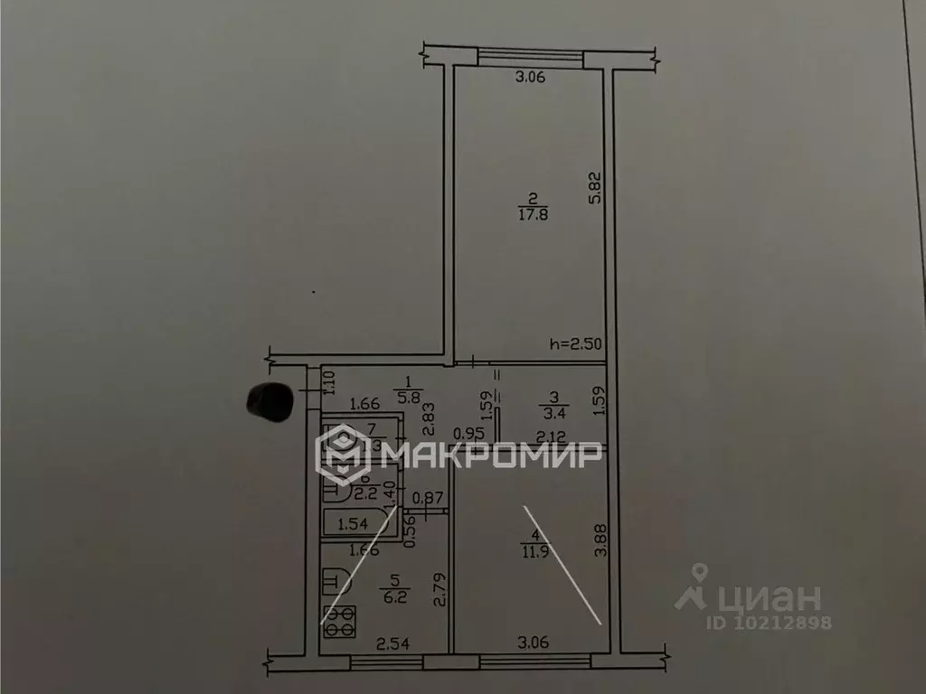 2-к кв. Брянская область, Брянск Орловская ул., 21 (48.6 м) - Фото 1