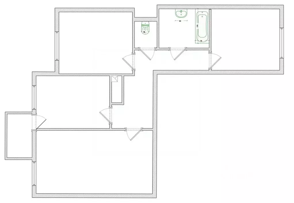 3-к кв. Рязанская область, Рязань ул. Большая, 92 (59.0 м) - Фото 2