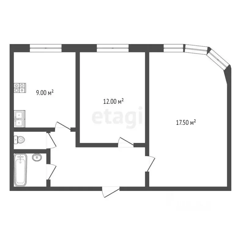 2-к кв. Москва Рождественская ул., 29 (50.0 м) - Фото 1