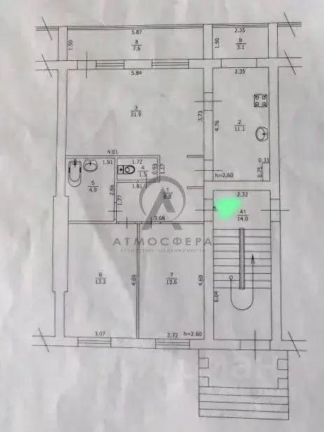 3-к кв. Краснодарский край, Туапсе Сочинская ул. (75.1 м) - Фото 2