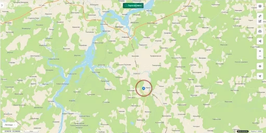 Участок в Тверская область, Калязинский муниципальный округ, Нерльская ... - Фото 2