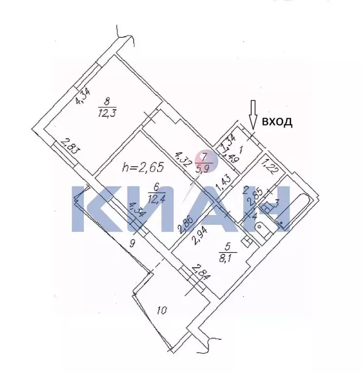 2-к кв. Красноярский край, Красноярск Судостроительная ул., 159 (48.1 ... - Фото 1