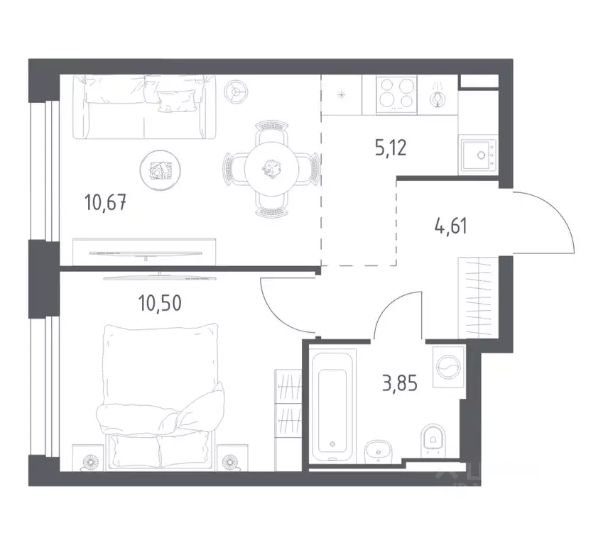 1-к кв. Московская область, Красногорск Квартал Строгино жилой ... - Фото 1