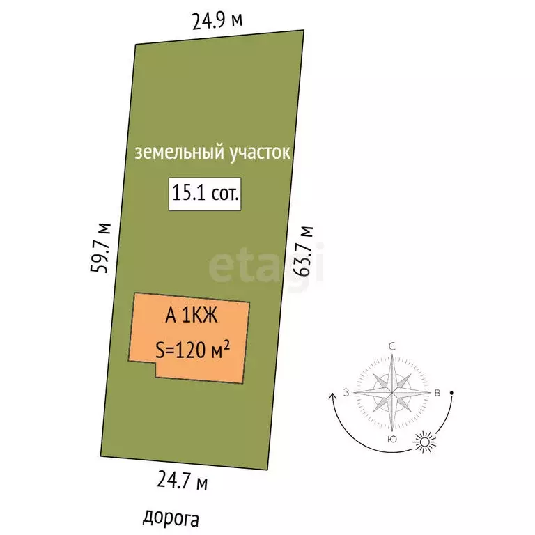 Дом в Тюменский муниципальный округ, село Кулига, Кварцевая улица (140 ... - Фото 1