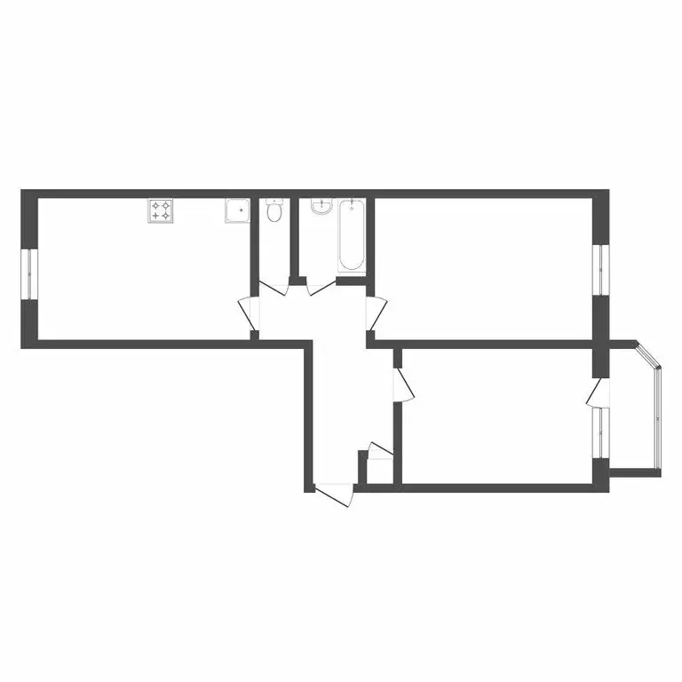 2-комнатная квартира: Тюмень, Широтная улица, 170 (62.5 м) - Фото 1