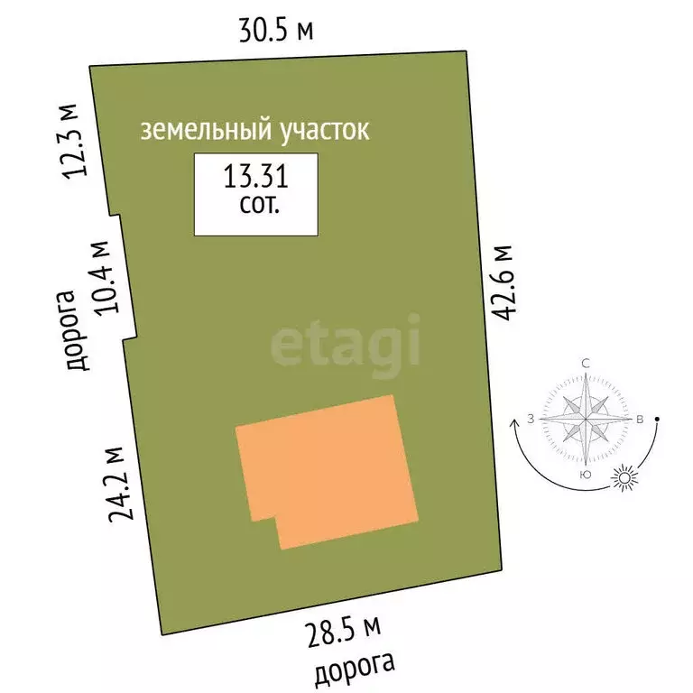 Дом в Калиновка, Южная улица (104.2 м) - Фото 1