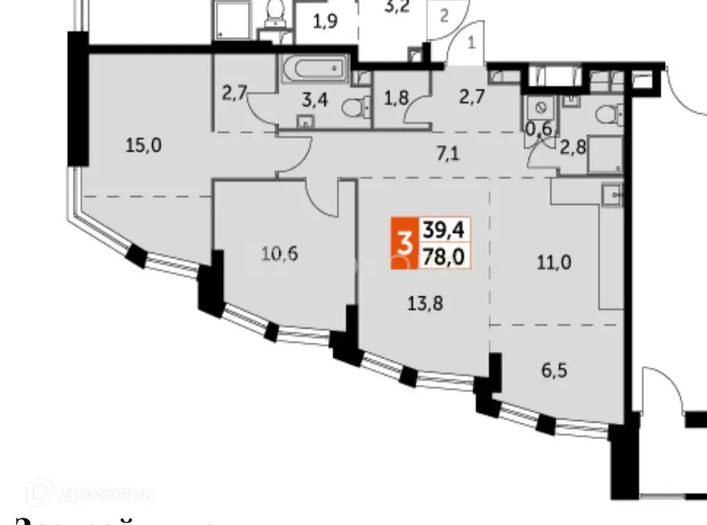 Продаётся 3-к квартира, 78 м - Фото 0