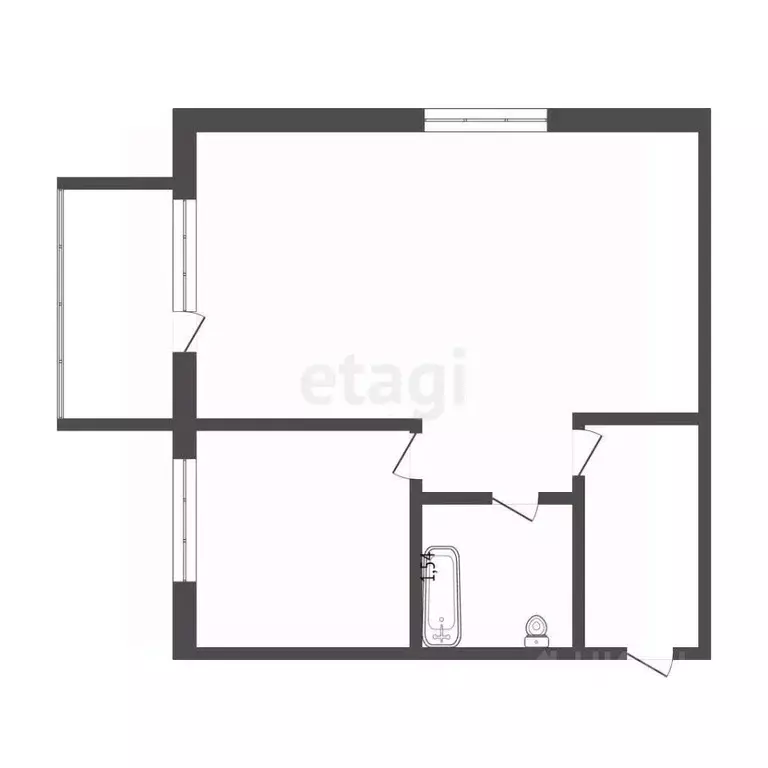 1-к кв. Кемеровская область, Кемерово ул. Шорникова, 1 (35.0 м) - Фото 1