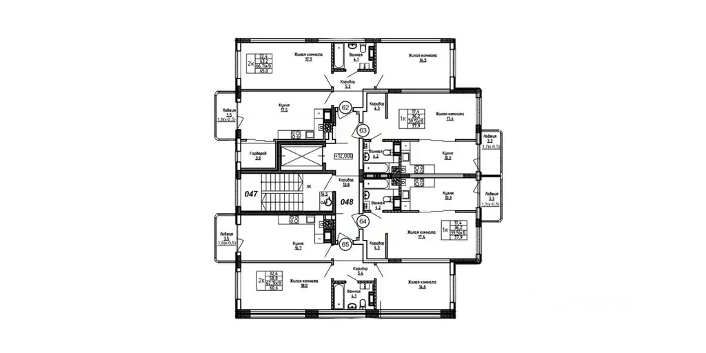2-к кв. Калининградская область, Калининград Теодор Кроне жилой ... - Фото 2