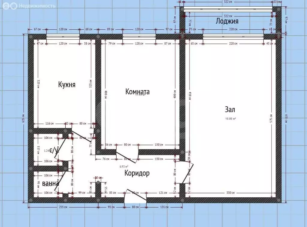 2-комнатная квартира: Казань, Минская улица, 20 (56.4 м) - Фото 1