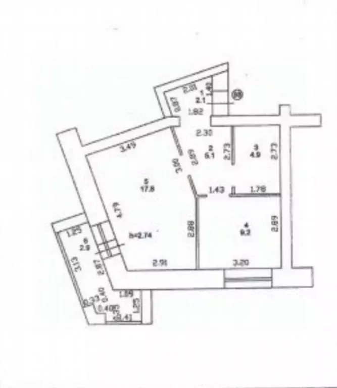 1-к кв. Татарстан, Казань ул. Хади Такташа, 41 (39.3 м) - Фото 2