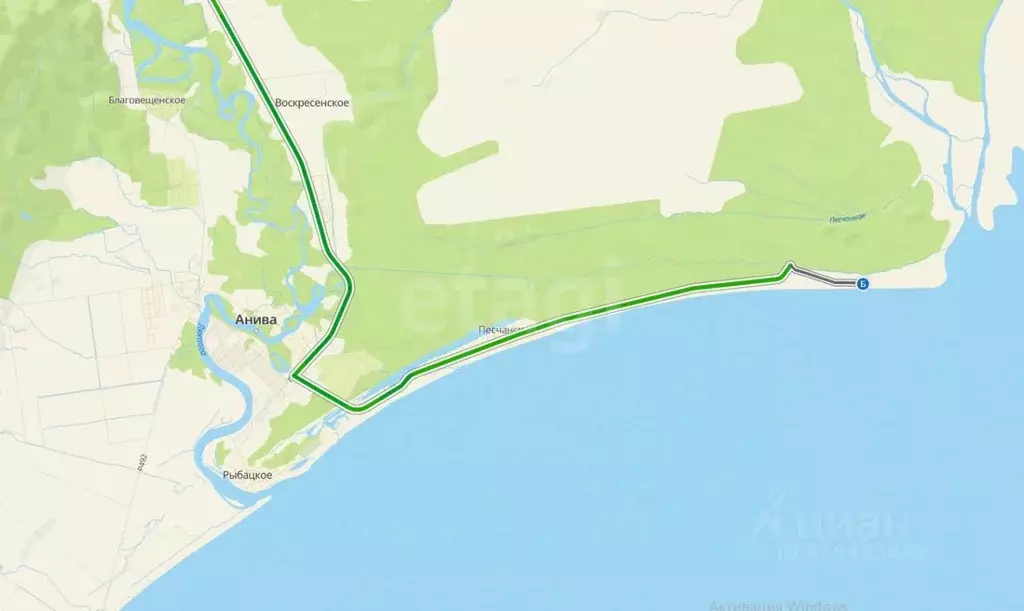 Участок в Сахалинская область, Анивский городской округ, с. Песчанское ... - Фото 1