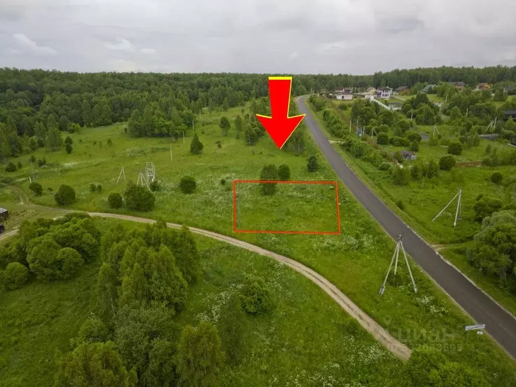 Участок в Московская область, Серпухов городской округ, д. Нижнее ... - Фото 1