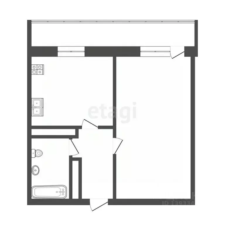 1-к кв. Тюменская область, Тюмень ул. Дружбы, 73к5 (38.2 м) - Фото 1