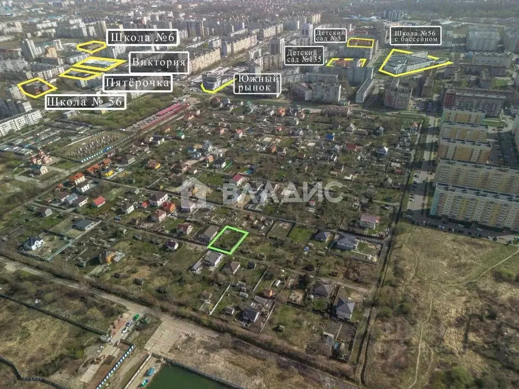 Участок в Калининградская область, Калининград Заря СНТ, ул. Лиловая, ... - Фото 1