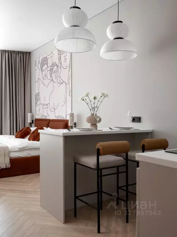 Студия Москва ул. Даниловский Вал, 1А (32.0 м) - Фото 2